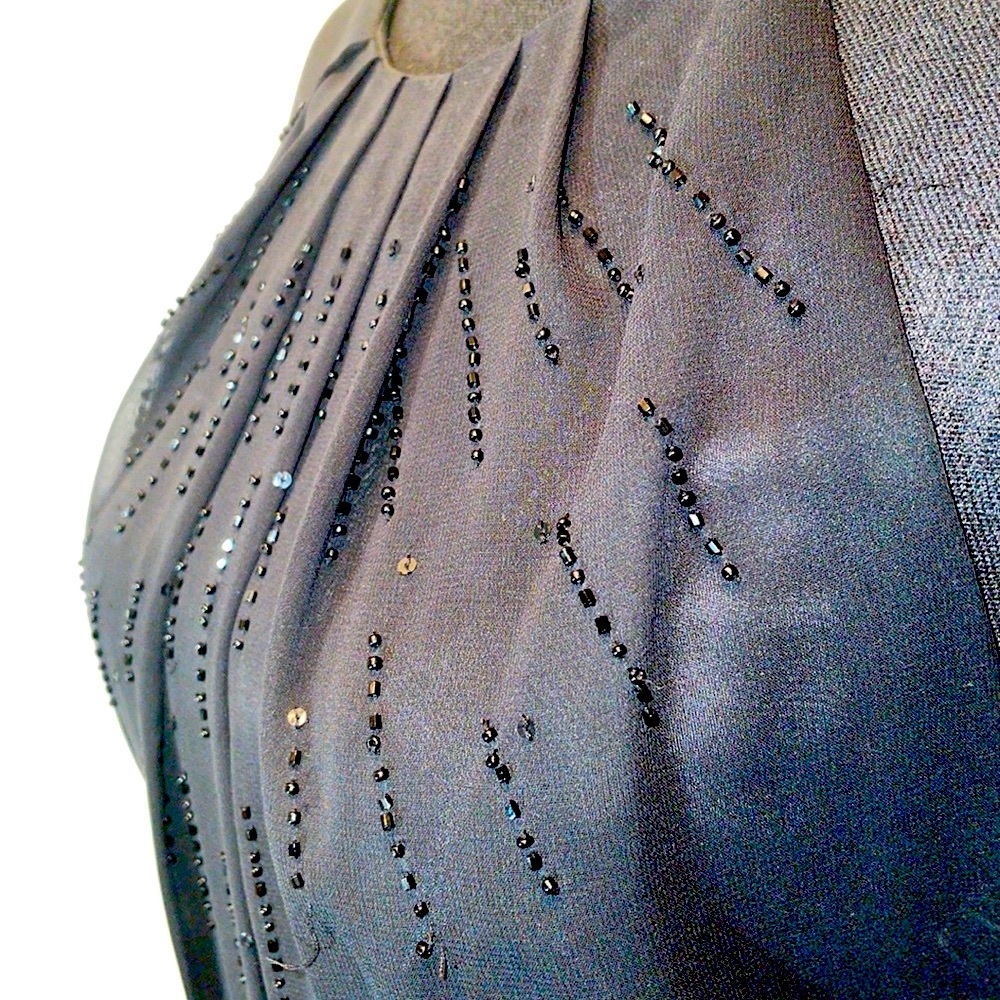 Jones Wear Asymmetrical Black Dress - Picture 5 of 8